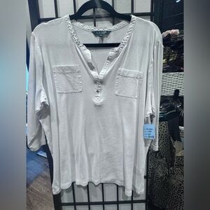 White Button Down Women's Shirt